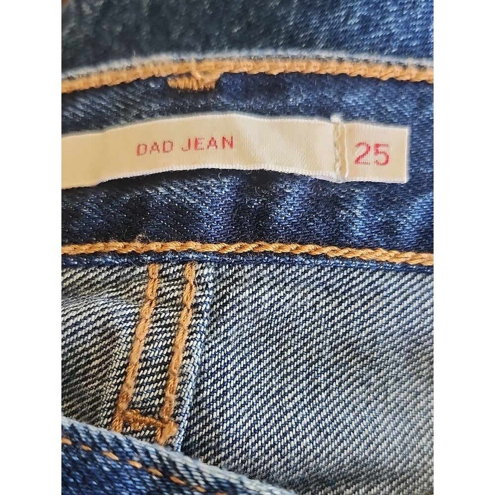 Levi's Premium High Rise Dad Jeans, Dark Wash, 100% Cotton, 25x30 - Picture 4 of 10